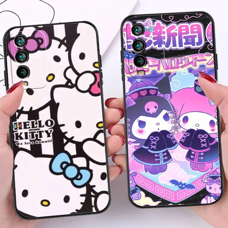 

Hello Kitty Cute Phone Cases For Xiaomi Redmi 7 7A 9 9A 9T 8A 8 2021 7 8 Pro Note 8 9 Note 9T Carcasa Funda Soft TPU