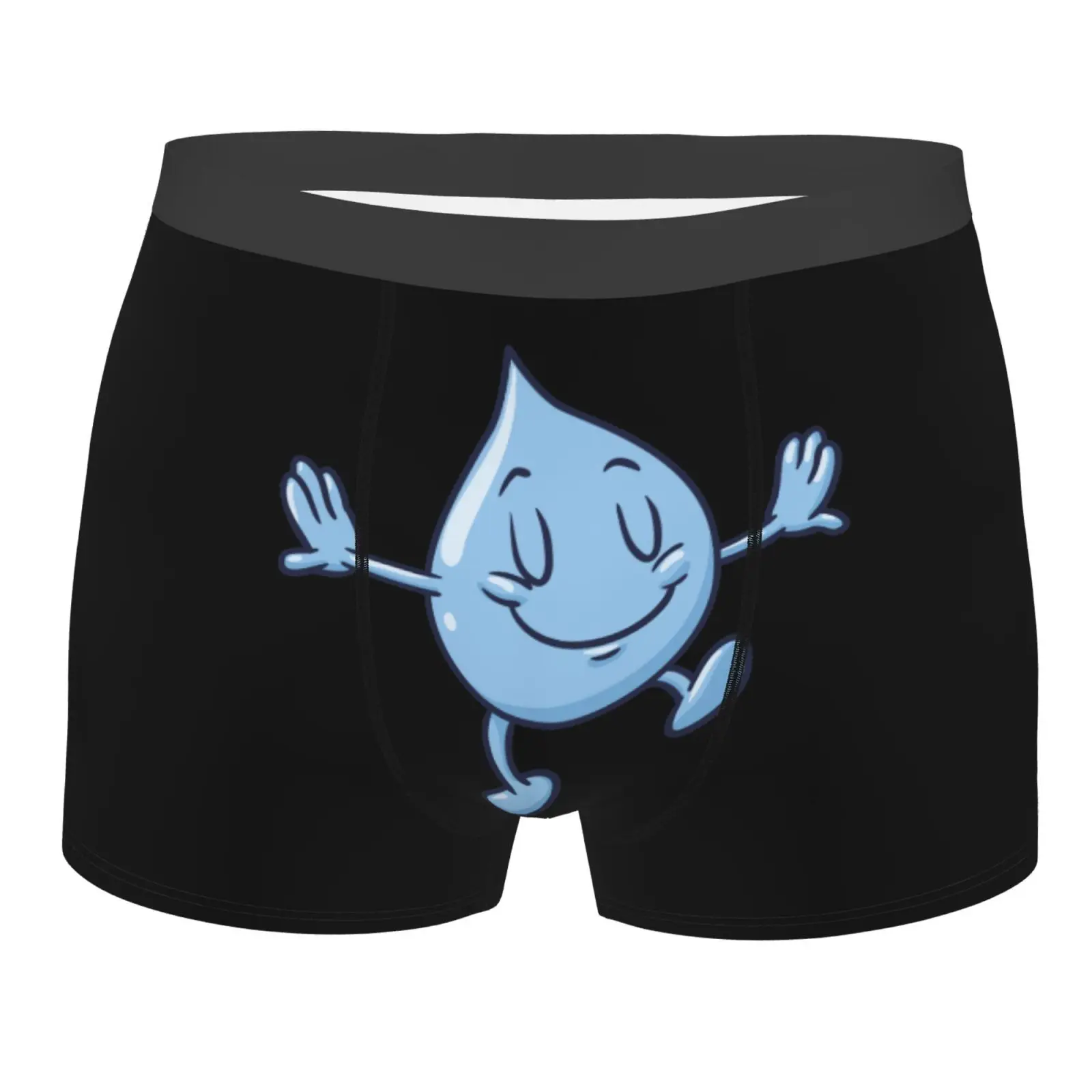 

Water Cartoon Cute Men Underwear Male Underpants Double Sides Printed Soft Breathable Machine Wash Polyester Boxer Shorts Print