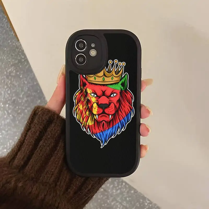 Eritrea Flag Phone Case Hard Leather Phone Case for iPhone 13 12 Mini 11 14 Pro Max Xs X Xr 7 8 Plus 6 6s Se 2022 silicone Cover