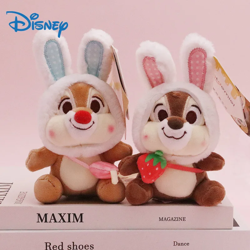 

Милые мягкие игрушки чип 'N' Дэйл, милый плюшевый брелок Диснея для рюкзаков, школьная сумка для девочек, мягкий брелок для ключей, женские праздничные подарки