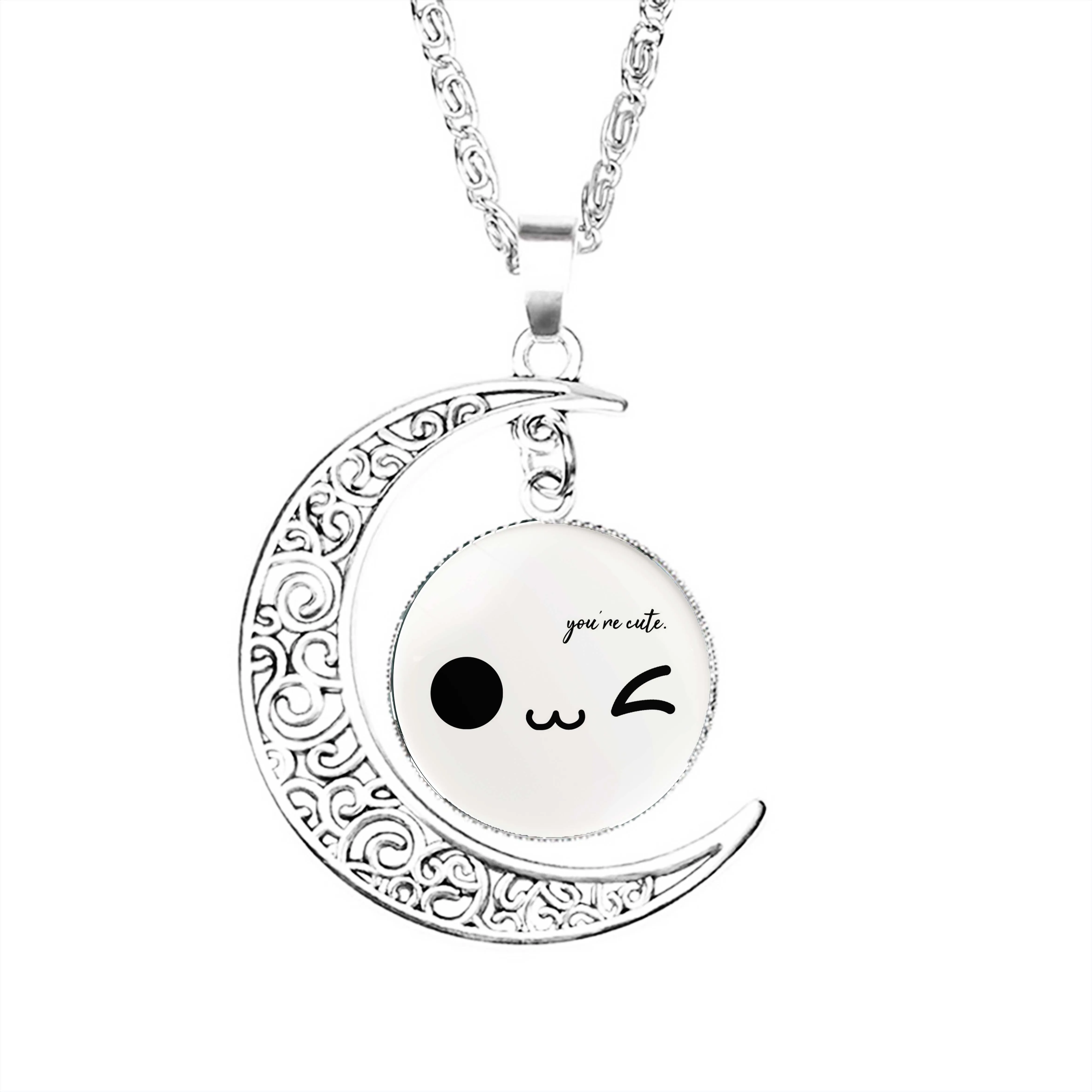 

Женское ожерелье с подвеской в виде полумесяца