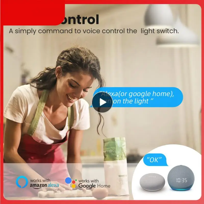 

Умный выключатель с поддержкой Alexa Google Home и Wi-Fi
