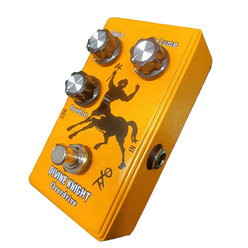 Качественная педаль эффектов для гитары Divine Knight Overdrive с усилением кнопкой
