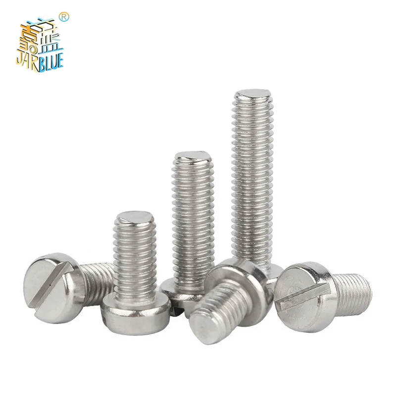 

10 pieces / batch m1.6 M2 M2.5 m3 M4 M5 M6 304 A2-70 stainless steel gb65 slotted cover head slotted column cylindrical head