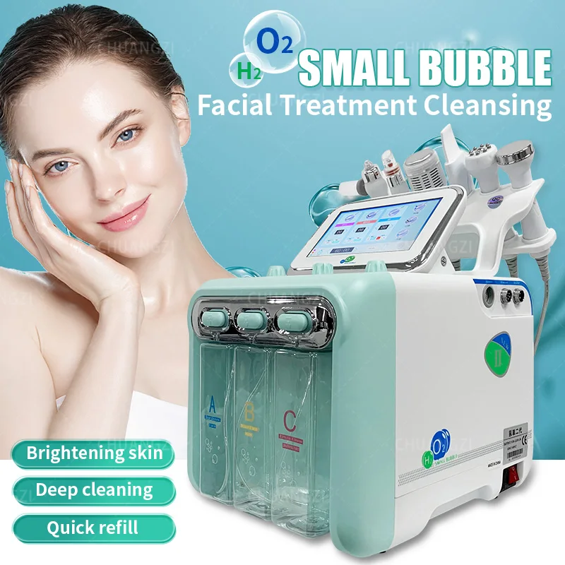

6 in 1 H2O2 Hydrogen Facial Machine Cold Repair Lift Firming Deep Cleaning Skin Whitening And Rejuvenation Beauty Salon