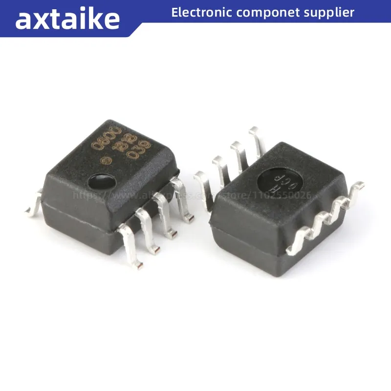 10PCS HCPL-0600 HCPL-0600-500E HCPL0600 SOIC-8 SMD High Speed Optocouplers IC 6N137 Small size volume