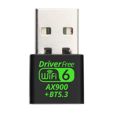 WiFi 6 AX900 Bluetooth-совместимый 5,3 Wi-Fi USB-адаптер Беспроводная сетевая карта 2,4 ГГц и 5 ГГц Wi-Fi Прием USB для ПК/ноутбука Win10/11