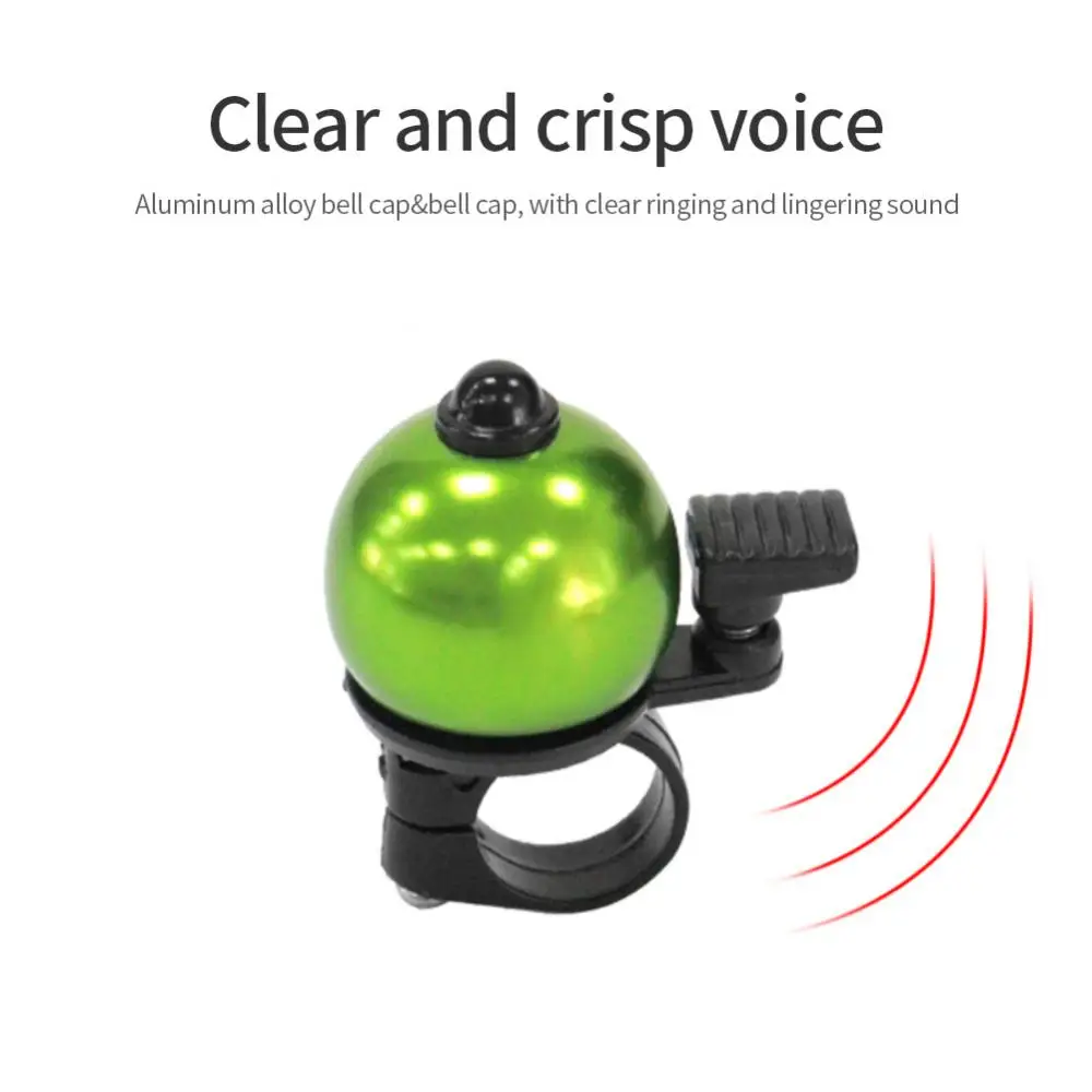 

Bicycle Horn Bike Bell Green Aluminum Alloy Bicycle Call Waterproof Thumb Bells Bike Accessories Bicycle Bell Metal Ring Call