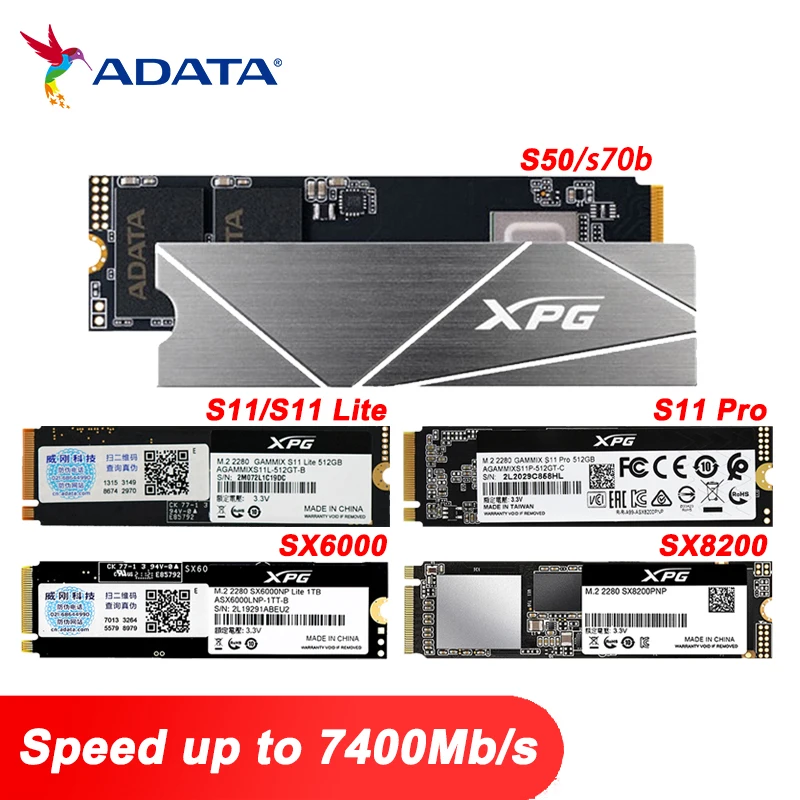 

ADATA SSD M2 Nvme 2280 512 ГБ S11 Lite PRO 256 ГБ Внутренний твердотельный накопитель PCIe 1 Тб HDD жесткий диск S50 M.2 2 ТБ HD для ноутбука и ПК