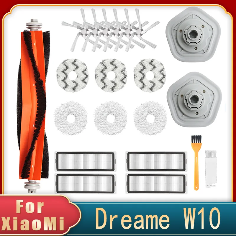 

For Xiaomi Dreame W10 Robot Vacuum Cleaner W10 PRO Mop Cloth Main Brush Rag Holder HEPA Filter Replaceable Spare Parts