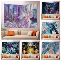 bandai hatsune miku anime tapestry for living room home dorm decor art home decor