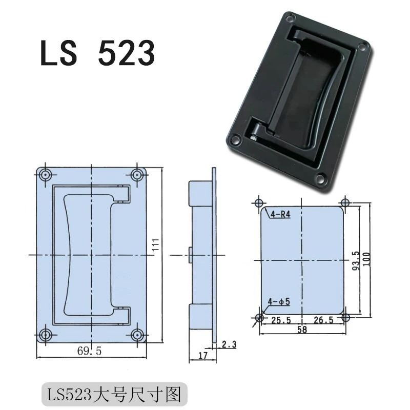 

Скрытые ручки для шкафа LS523 из цинкового сплава