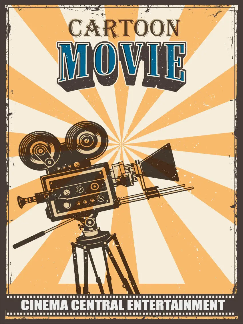 

Cinema Entertainment Movie Metal Tin Signs Shabby Plate Wall Art Poster Home Bar Pub Room Wall Signs