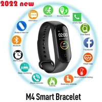 new m4 smart bracelet bluetooth heart rate and blood pressure monitor fitness tracker men and women smart sports watch pk m5 m6