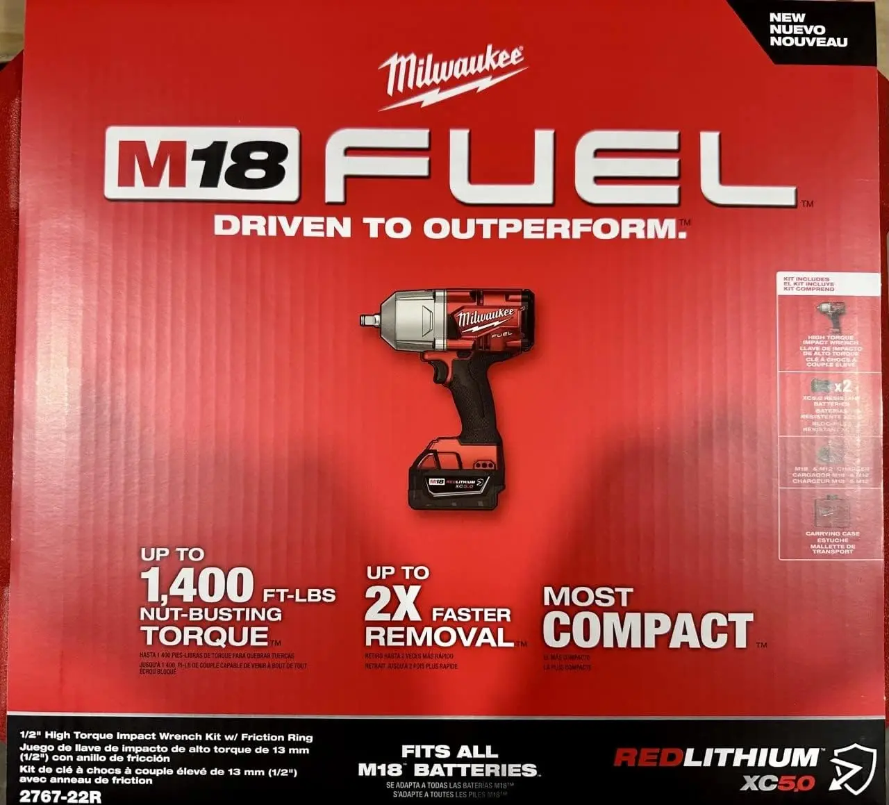 

Fuel High Torque 1/2" Wrench w/ Friction Ring Kit