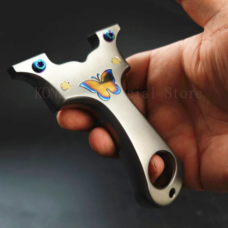 

High Precision Titanium Catapult Competition Practice Using High Power Slingshot Outdoor Sport Hunting Shooting Toys