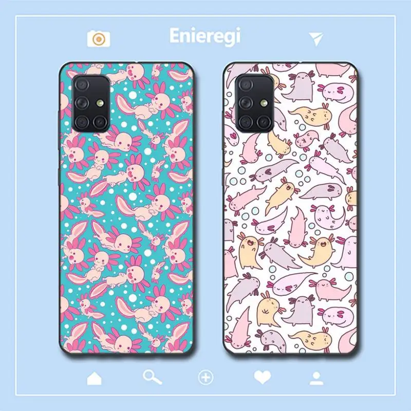 

Cute Animal Axolotl Phone Case for Samsung A51 A30s A52 A71 A12 for Huawei Honor 10i for OPPO vivo Y11 cover