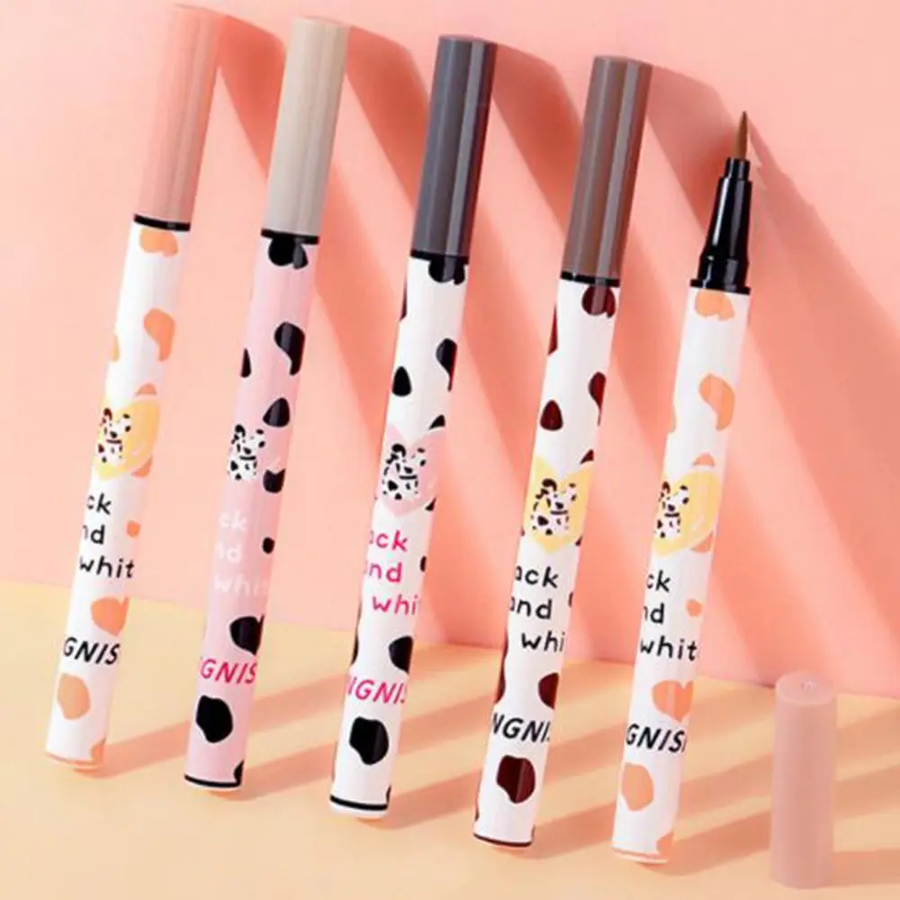 

Водостойкая Подводка-карандаш для глаз, жидкие гладкие быстросохнущие тени для макияжа глаз с шелковым червем, устойчивый к поту, косметиче...