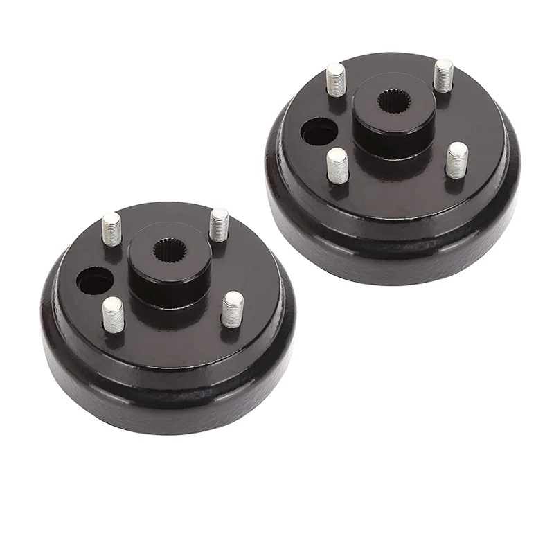 2Pcs Golf Cart Brake Drum Hub Assembly For 1982-Up EZGO TXT PDS Electric Cart (Not Fit Gas Models) 19186G1 19186G1P