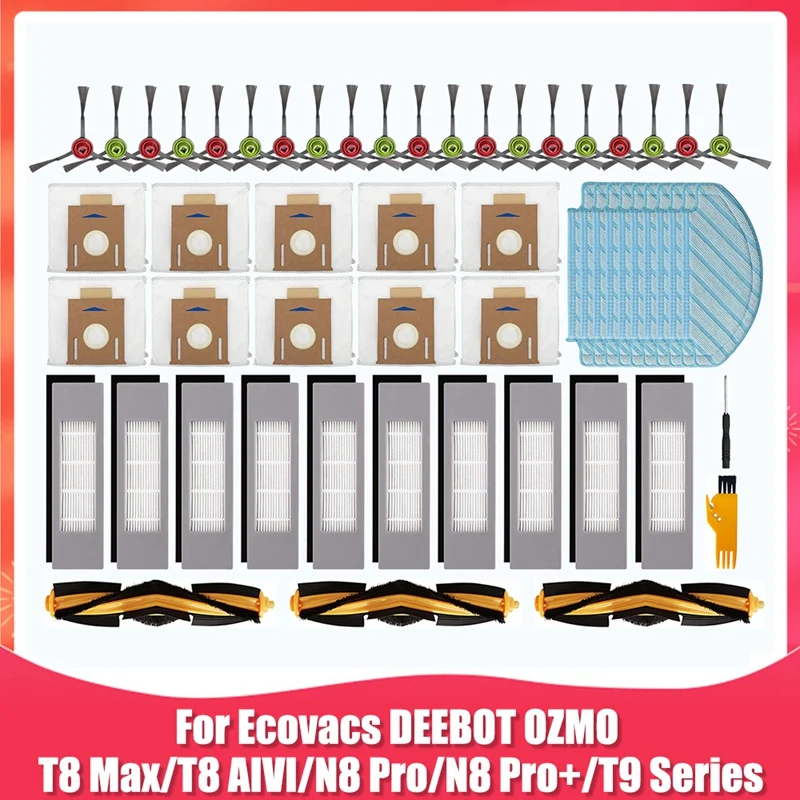 

Replacement Parts For Ecovacs DEEBOT OZMO T8 AIVI T8 Max N8 Pro N8 Pro+ Robot Vacuum Cleaner Spare Accessories