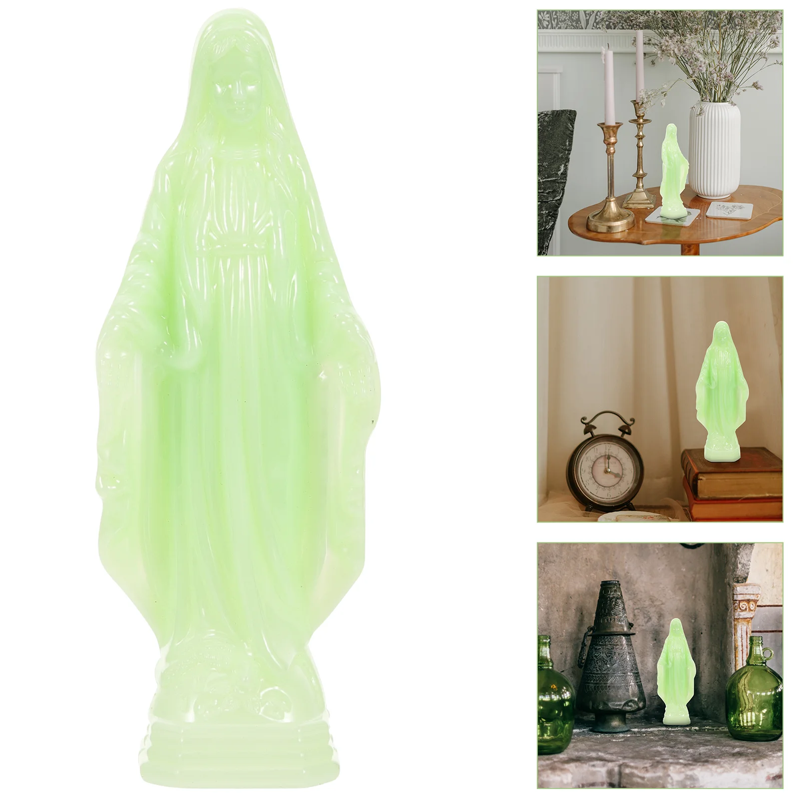 

Религиозный декор, статуя Марии, домашнее украшение Мадонны, настольное пластиковое ремесло, скульптура, украшение для дома
