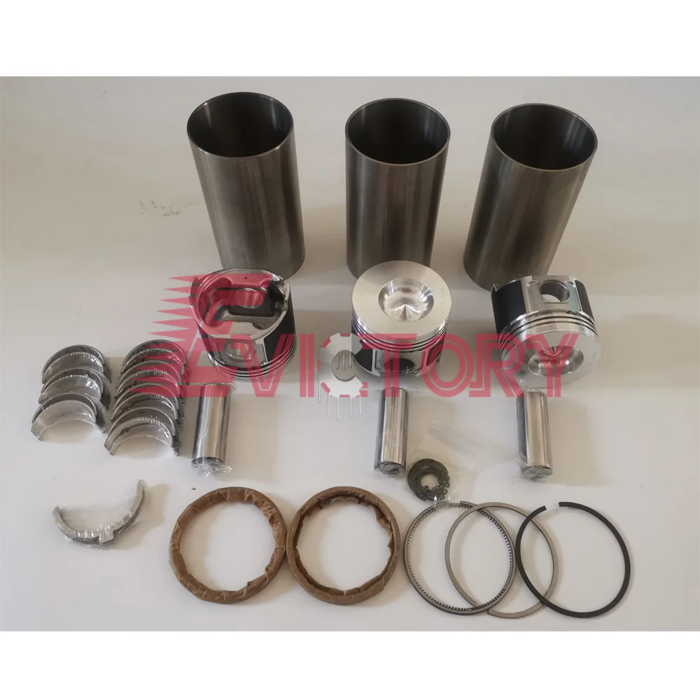

For Yanmar 3TNE84 3D84E-3 overhaul kit piston liner bearing gasket valve pump rod