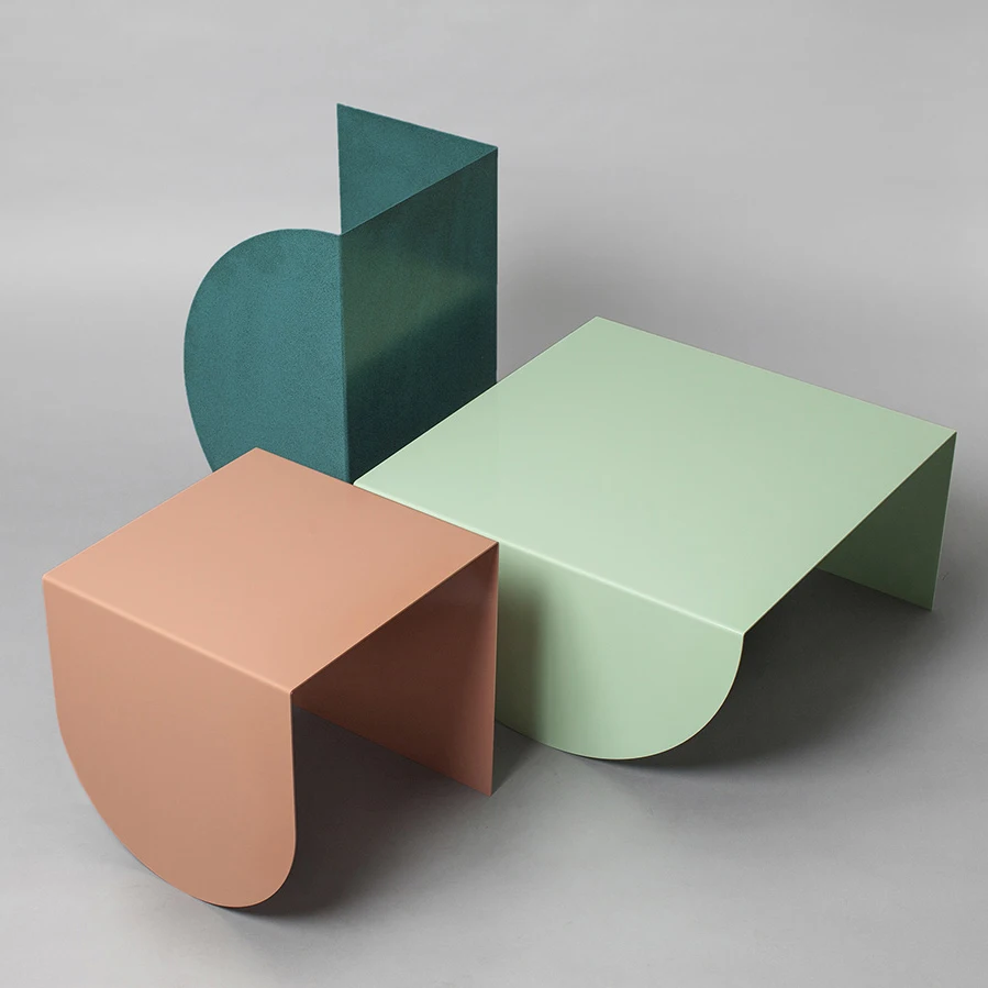 

Customized Nordic designer ins net red simple modern living room small tea table coffee table sofa corner table combination