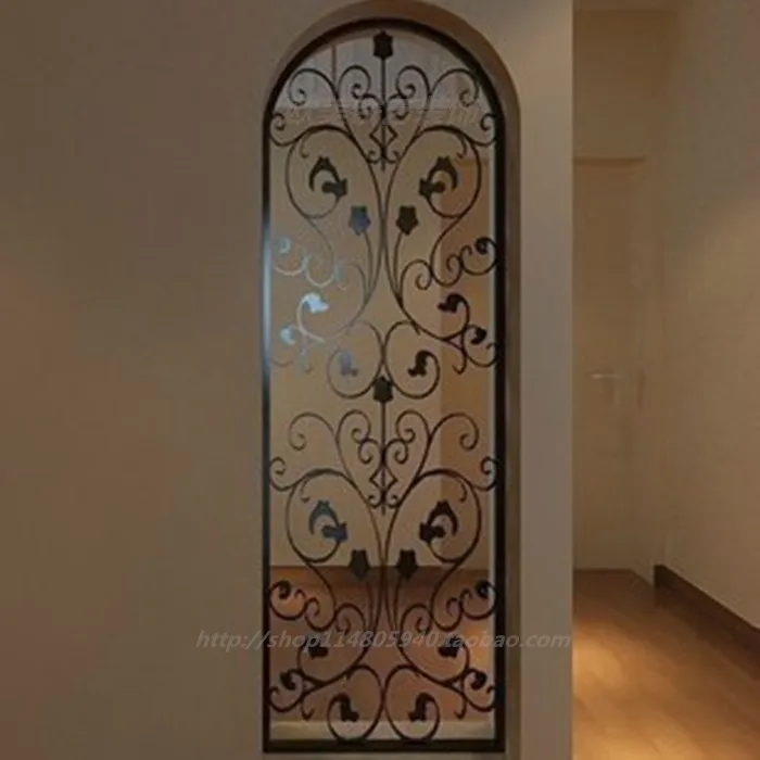 

Прямая продажа, креативный модный кованый железный экран в европейском стиле, перегородка для гостиной, вход, полый резной оконный вырез, об...