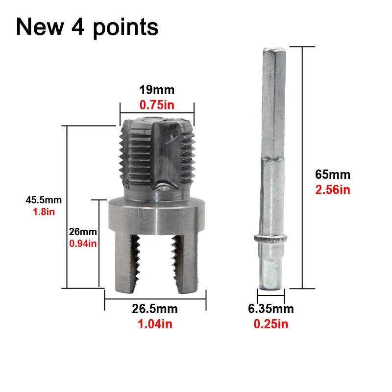

Набор ручных инструментов для нарезания резьбы Mr Drill 4 точки