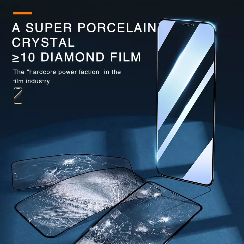 80D Full Cover Tempered Glass For iphone 11 12 Pro Xs Max X Xr Screen Protector On iphone 7 8 Plus 6 6s se 2020 Protective Glass