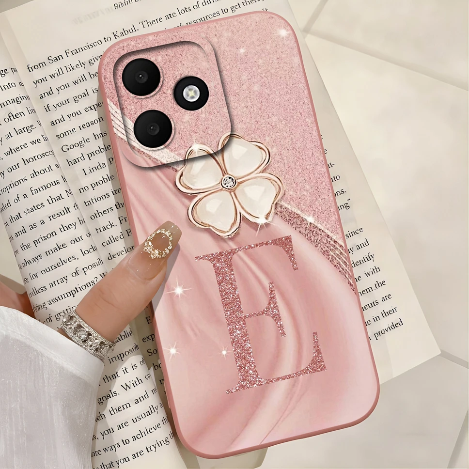 Фото Чехол для Oppo A6C 4G Luruxy с буквами от A до Z, мягкий, гладкий, защитный, легкий, с защитой для камеры, противоударный бампер для OppoA6C №3