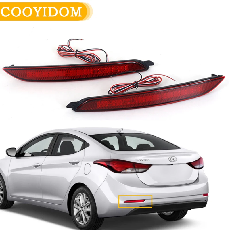 1 пара автомобилей светодиодный задний светильник s противотуманные фары бампер