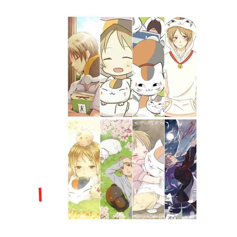 

Natsume Yuujinchou Anime Bookmarks Waterproof Transparent PVC Plastic Colorful Bookmakers Gifts For Kids