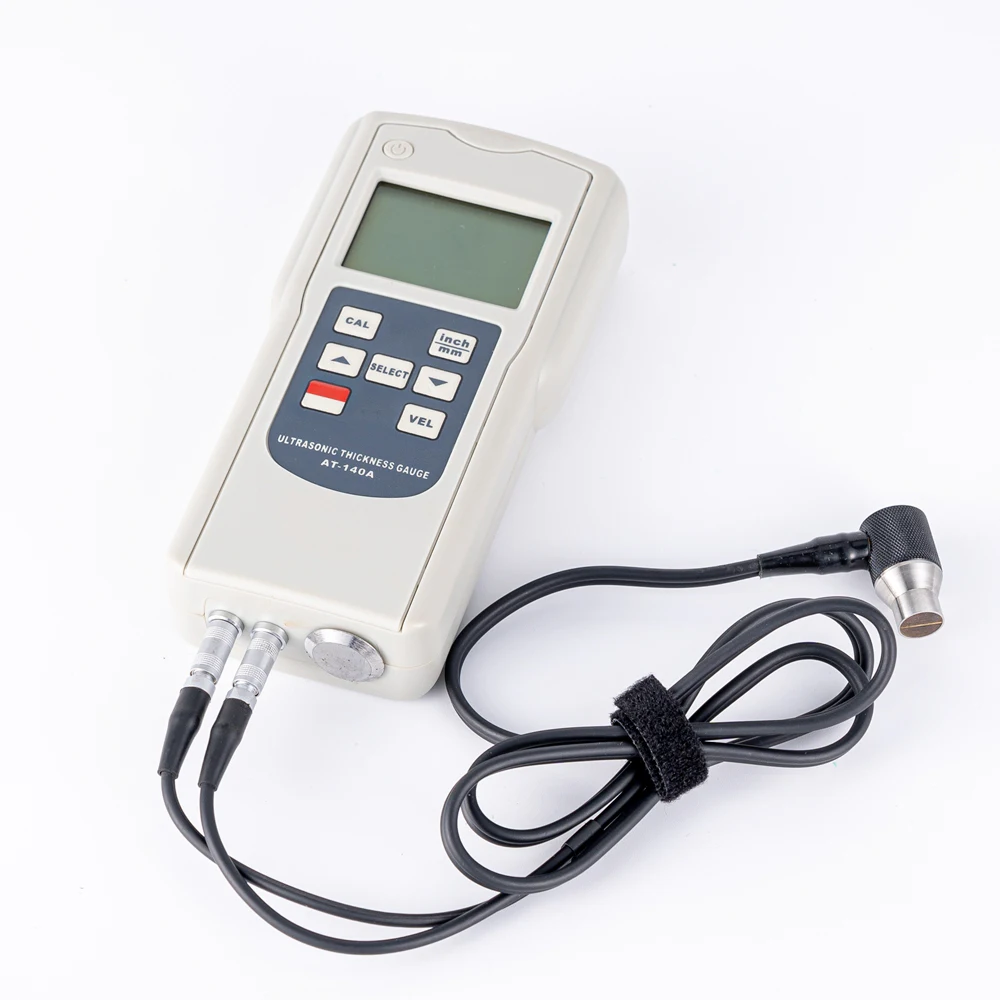 

Portable AT-140A Ultrasonic Thickness Gauge Range 1.2~200mm Steel Plate Iron Copper Metal Glass Ceramic Thickness Meter