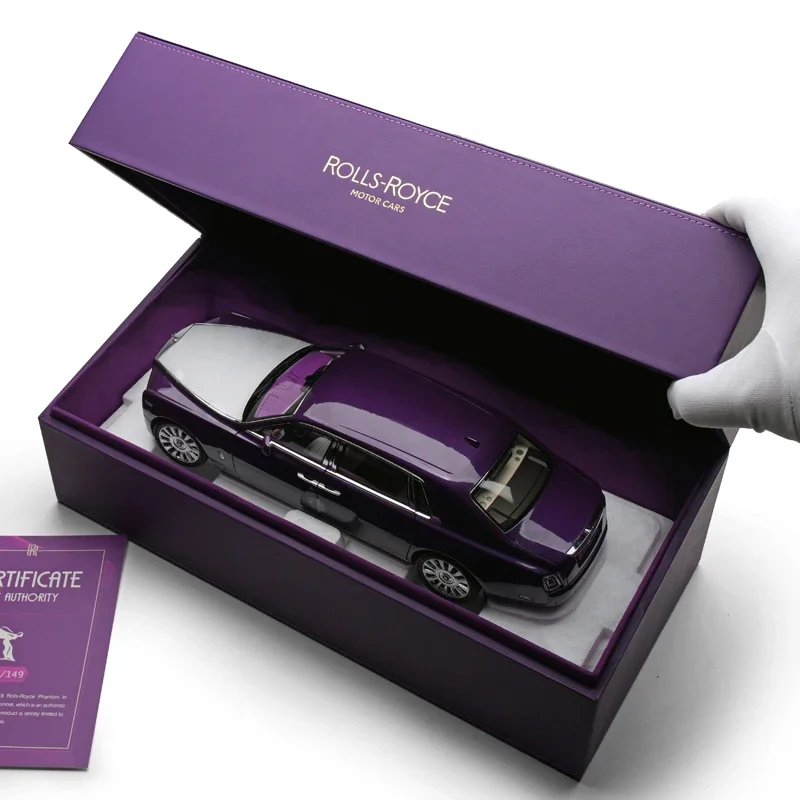 1:18 ограниченная серия Rolls-Royce Phantom 8 поколения миниатюрная модель компрессионного