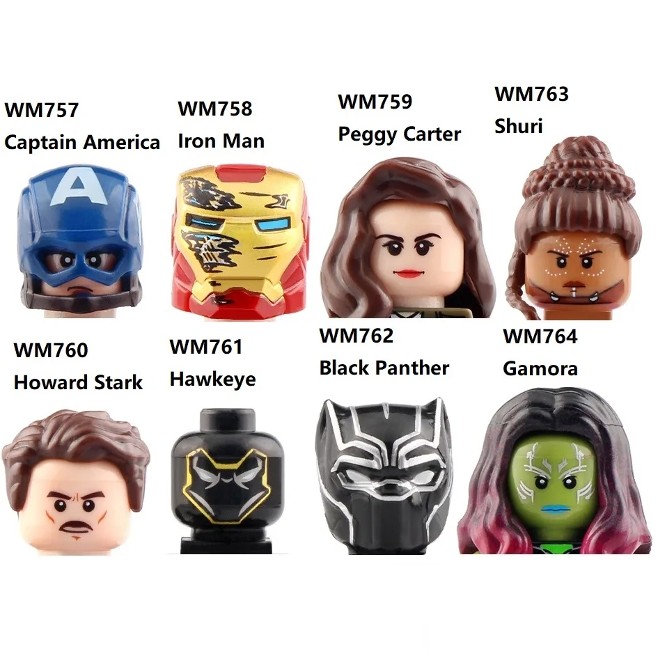 Строительные блоки: Черная пантера бури хавкейе Железный человек Ховард Старк