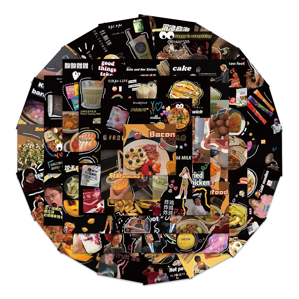 

10/60Pcs Europe and America Retro plog Stickers Decoration Stationery Sticker DIY Ablum Diary Scrapbooking Sticker