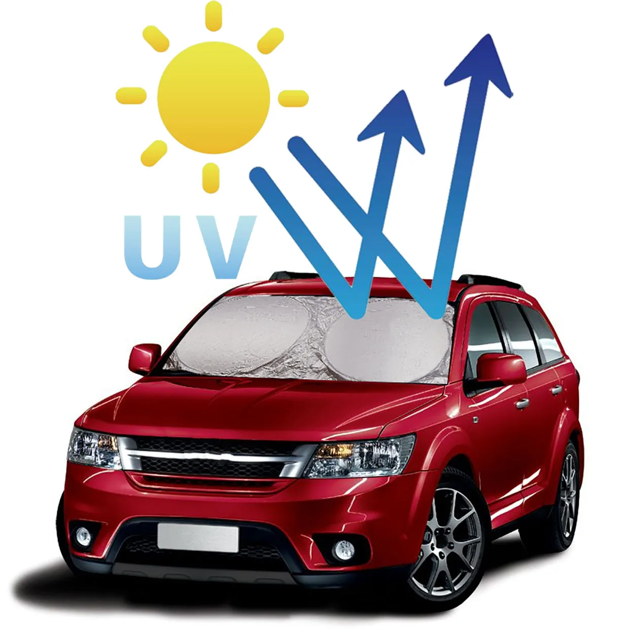 Солнцезащитные козырьки на лобовое стекло автомобиля - Цена: 345.37