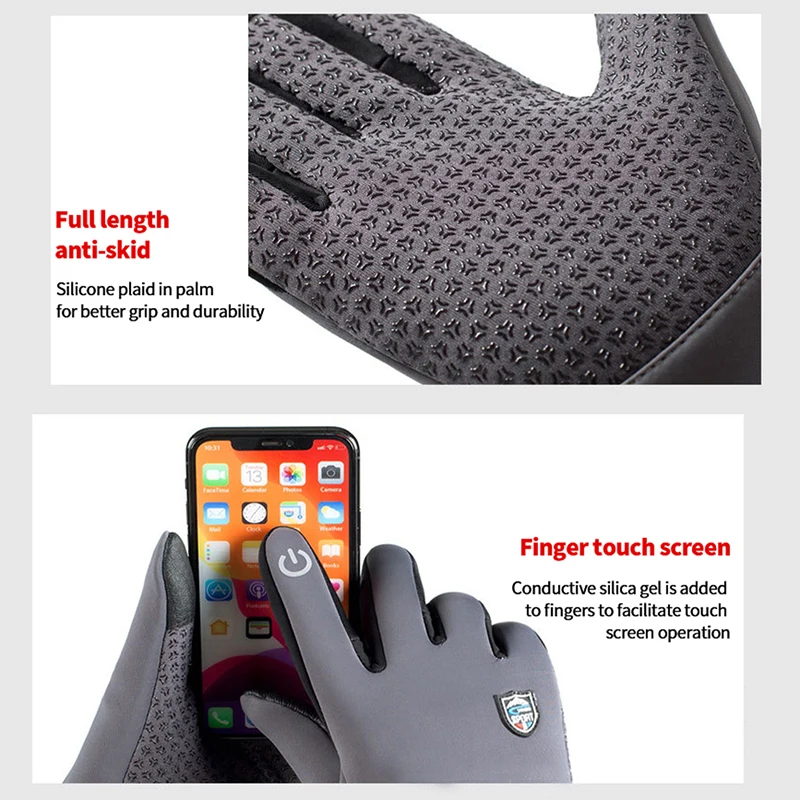 

Touchscreen Winter Thermal Warm Full Finger Gloves For Cycling Bicycle Bike Ski Outdoor Camping Hiking Motorcycle