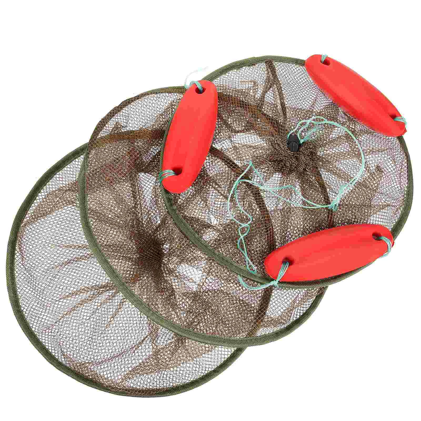 

Floatable Fishing Net Collapsible Wire Mesh Basket Lobster Shrimp Crawfish Bait Cage