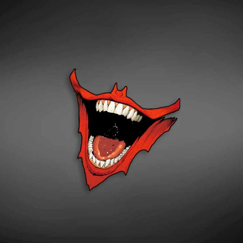

Водонепроницаемые Виниловые Наклейки Joker Smile Для Мотоциклов: На Обтекатель, Бак, Боковые Панели, Шлем, Для Электромобилей