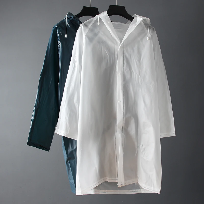 

Transparent Poncho Hooded Raincoat Waterproof Portable Full Body Breathable Lightweight Raincoat Couple Gabardinas Rain Cover
