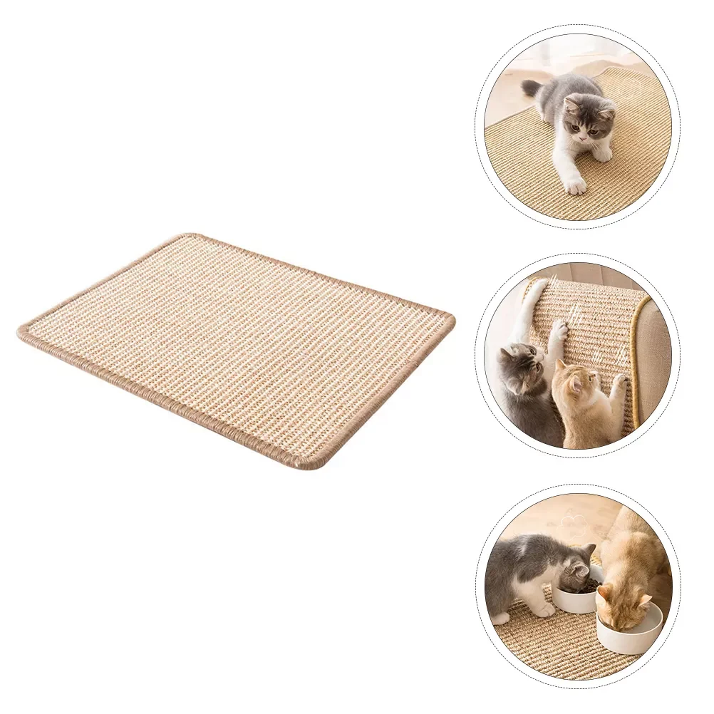 

Grinding Claws Mat Sisal Grinding Claws Cushion Scratching Board Cat Mat