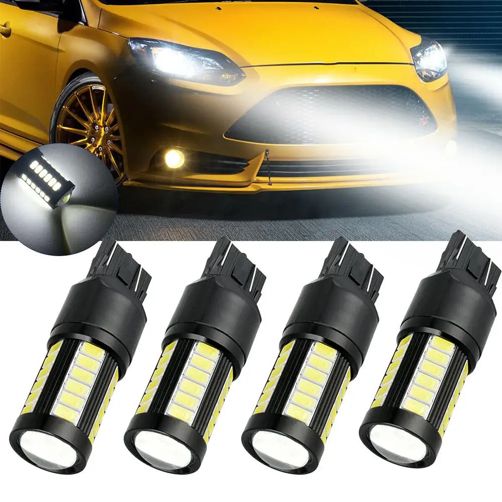 

4 шт., светодиодные лампы для заднего поворотного сигнала, 7440, 7443 градусов