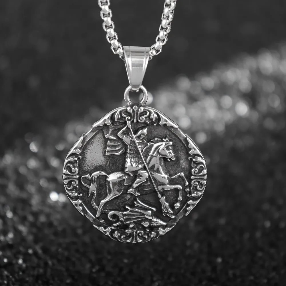 Винтажный подвесной рыцарь времен Средневековья очаровательное мужское