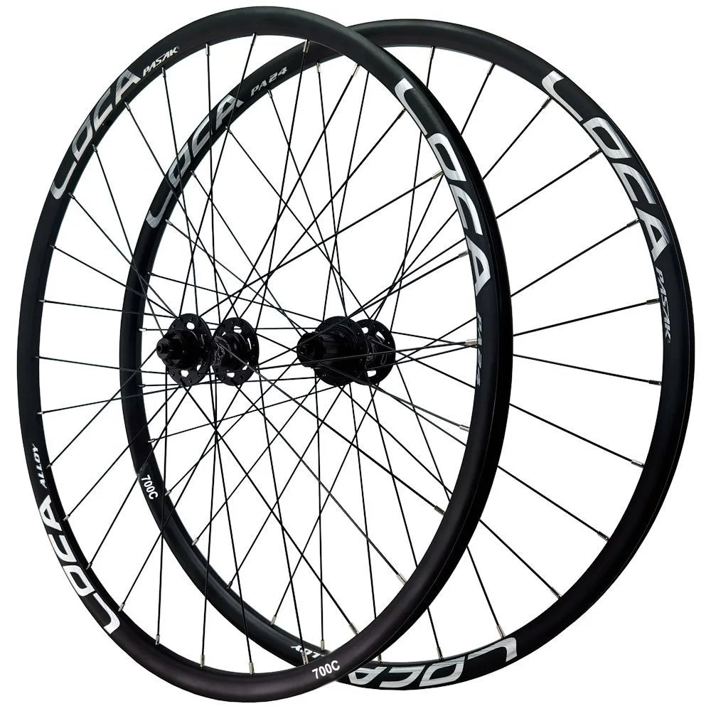 Pasak 700C Wheelset Road Bike Mtb Wheel Set 26/27.5/29 Inch Centerlock Disc Brake Gravel Wheels 28H 12 Speed QR and Thru Axle
