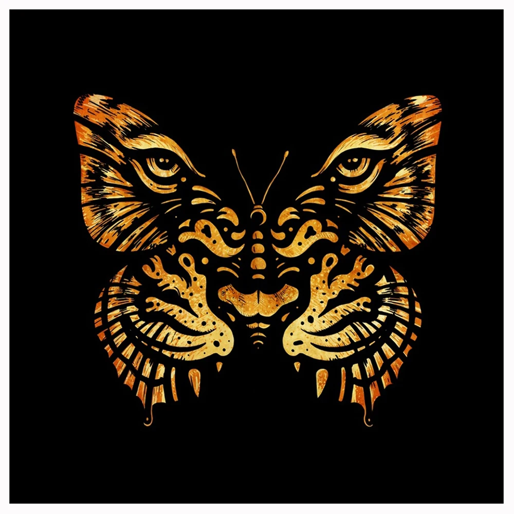 

Алмазная мозаика с абстрактным изображением бабочки тигра, картина из квадратных/круглых страз «сделай сам», вышивка крестиком, искусство