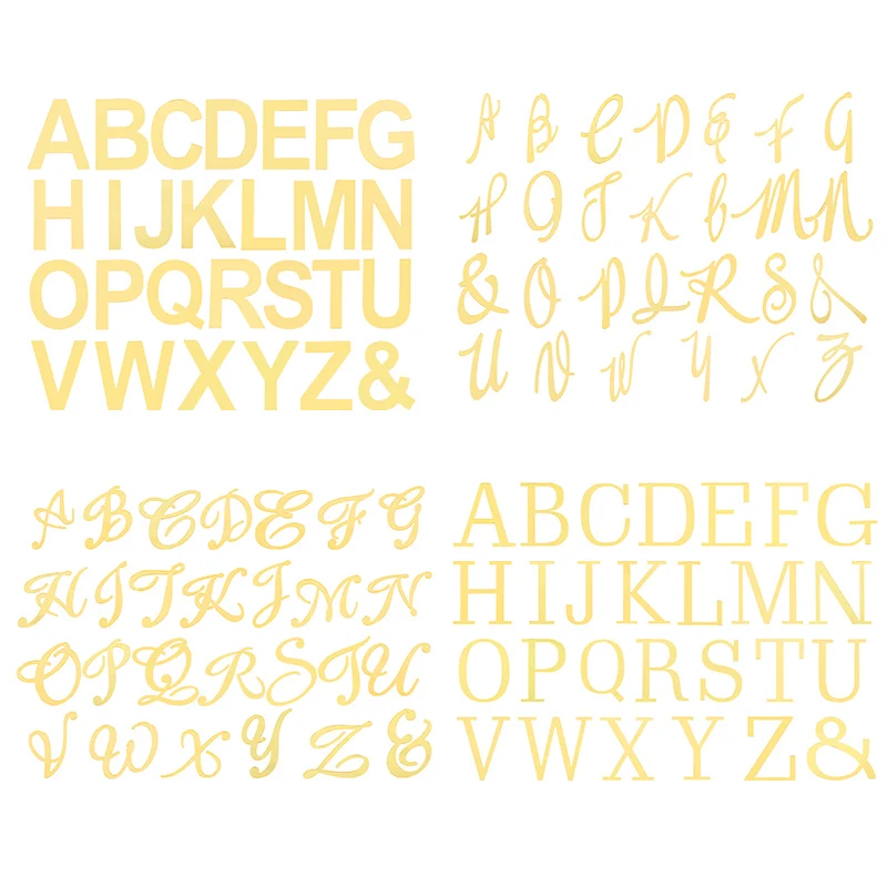 Золото акрил 26 шт. в больших количествах английские буквы украшение для торта