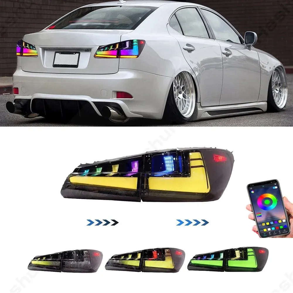 Фото Задний фонарь в сборе для Lexus IS250 IS350 IS220d Sedan ISF 2006-2013, светодиодный, с последовательным сигналом поворота, E-mark №4