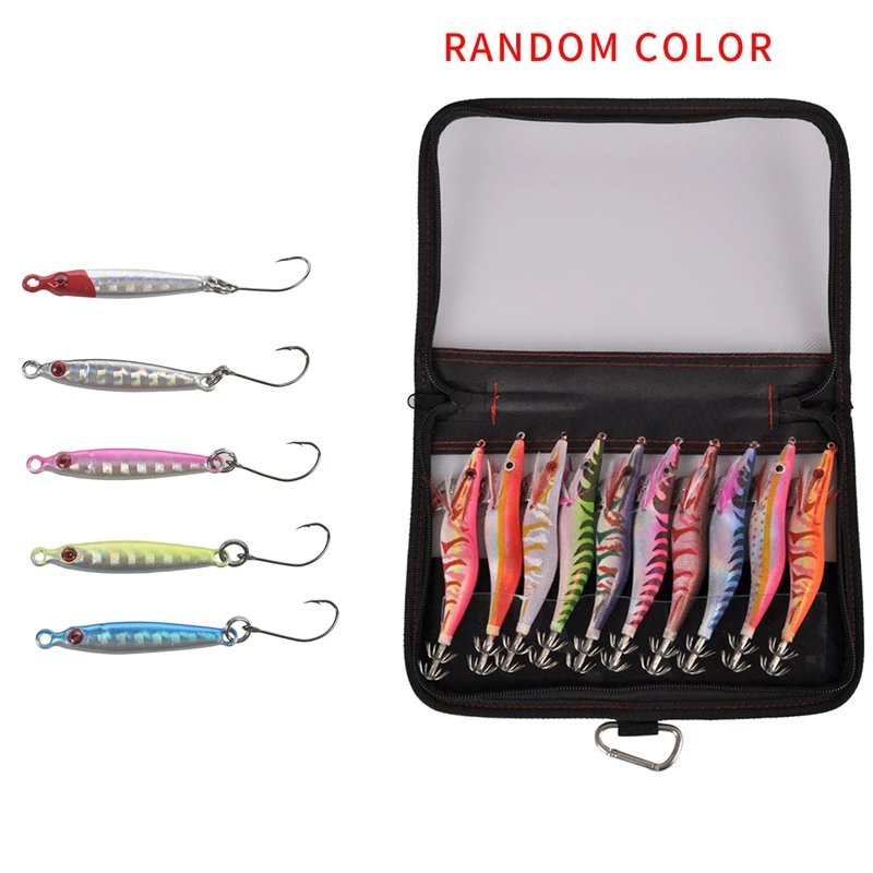 

5 Pcs/Lot New Metal Jig Spoon Lure 3G/3.4Cm Artificial Bait & 10Pcs Fishing Lure Set 13.5CM 20G Wood Shrimp Fishing Bait